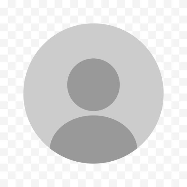 User profile icon. Avatar or person icon. Profile picture, portrait symbol. Default portrait image. Easily editable line icon on a transparent background. Vector stock illustration.